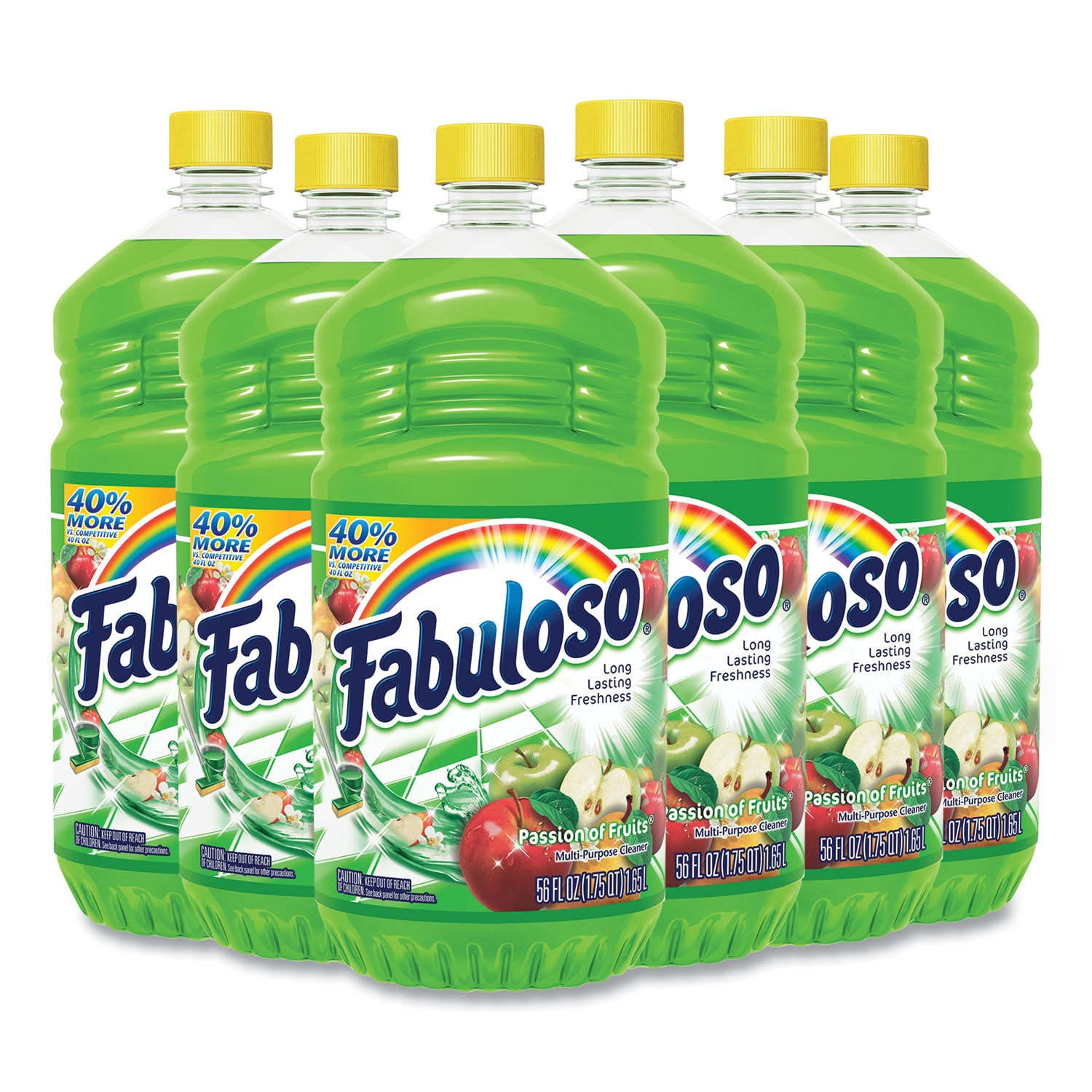 Fabuloso Multi-use Cleaner Passion Fruit Scent 56 oz Bottle 6/Carton 53043