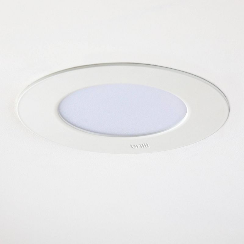 6" LED Recessed Wellness Downlight Pendant White - Brilli