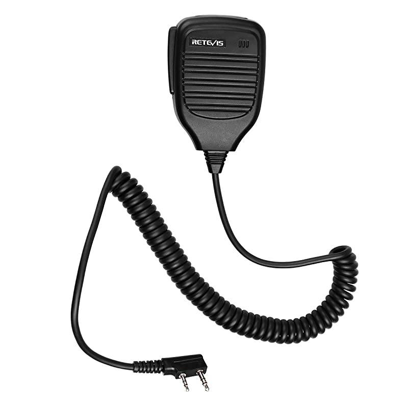 Shoulder Speaker Mic 2 Pin Two Way Radio Micphone for Baofeng UV5R UV82 888S  H777 RT21 RT22 RT27 Arcshell AR5 2 Way Radio1 Pack