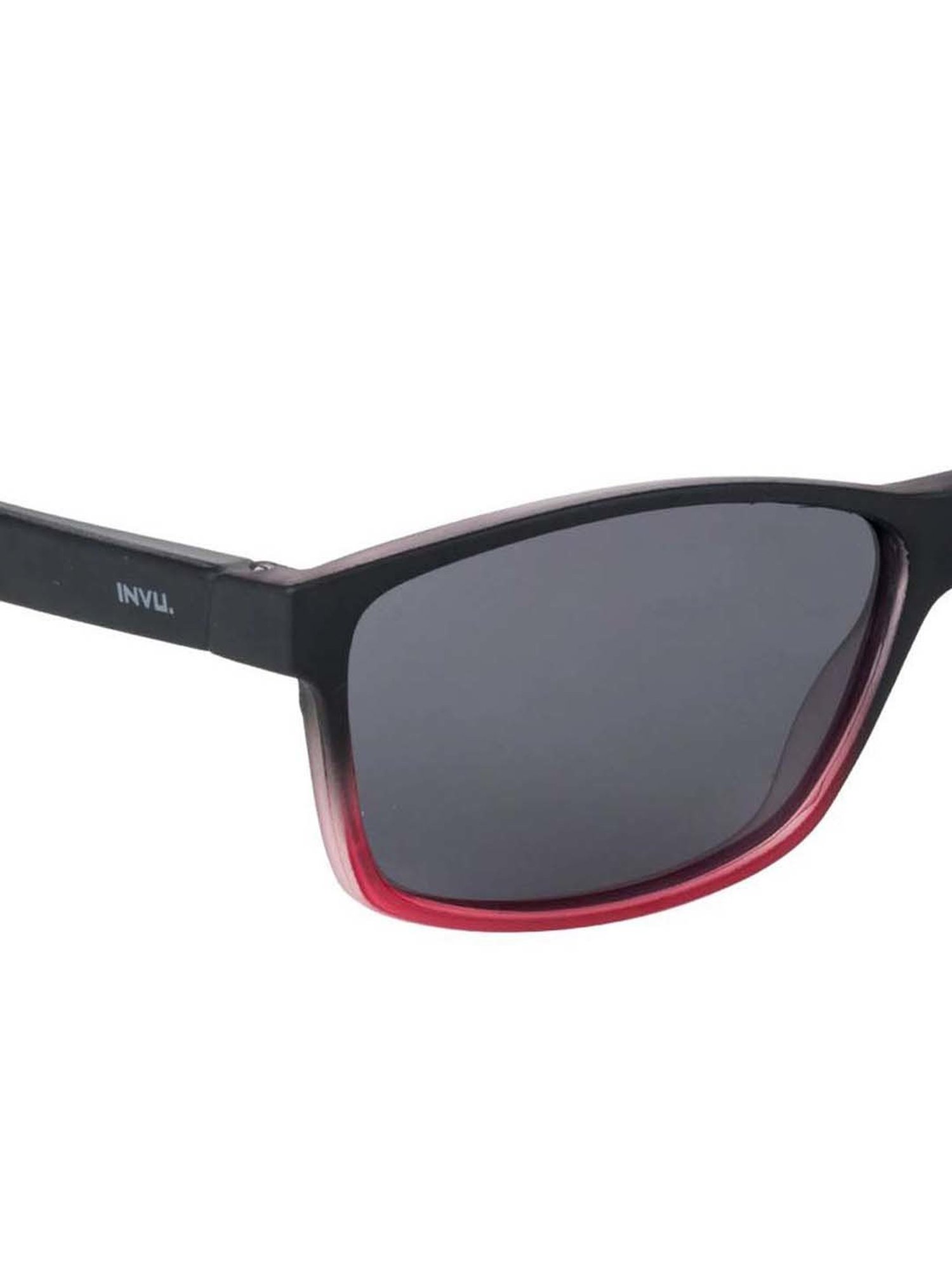 INVU Grey Rectangular UV Protection Sunglasses for Men
