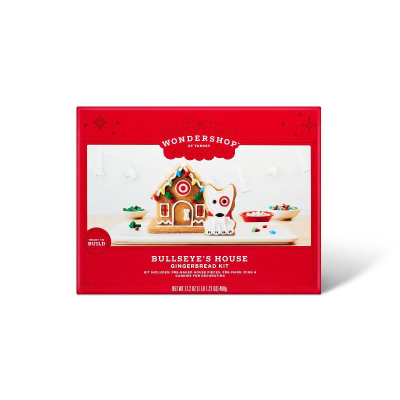 Holiday Bullseye's House Gingerbread Kit - 17.2oz - Wondershop™