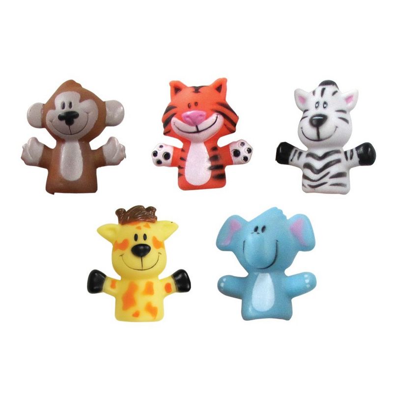 Playtex Safari Animal Bath Finger Puppets - 5pk