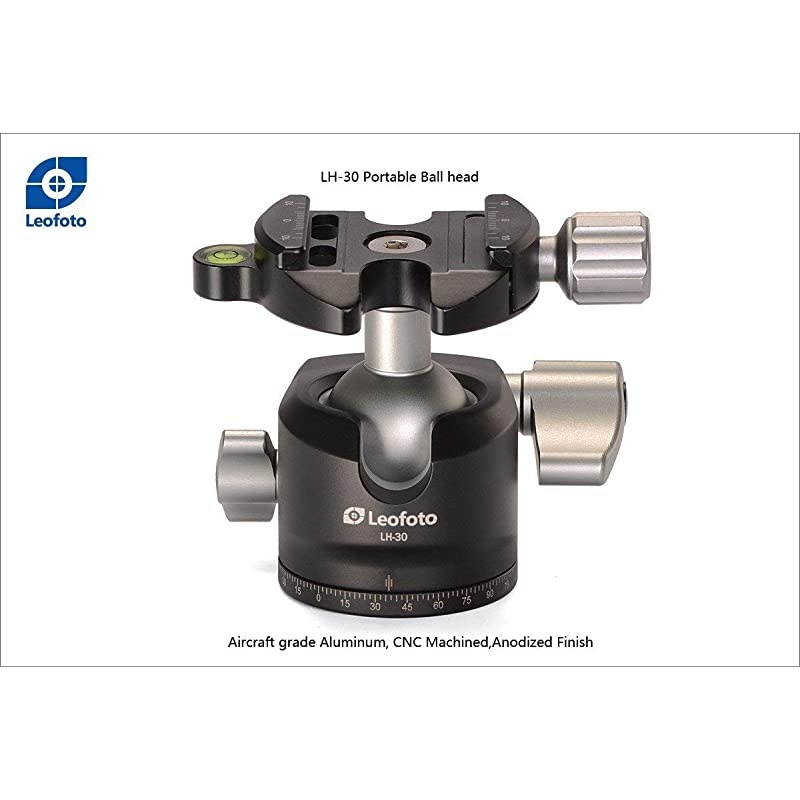 LH30 30mm Low Profile Ball Head Arca RRS Compatible w Independent Pan Lock