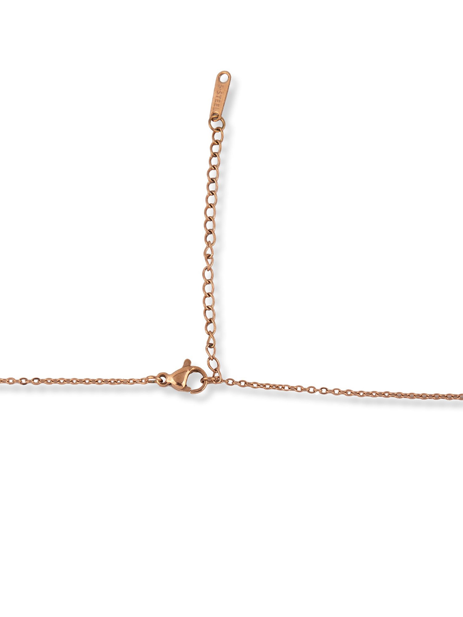 Prita by Priyaasi Sparkling Rose Gold Necklace