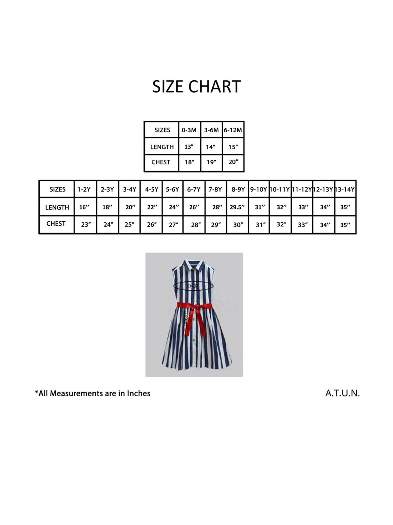 A.T.U.N. Navy & White Striped Shirt Dress