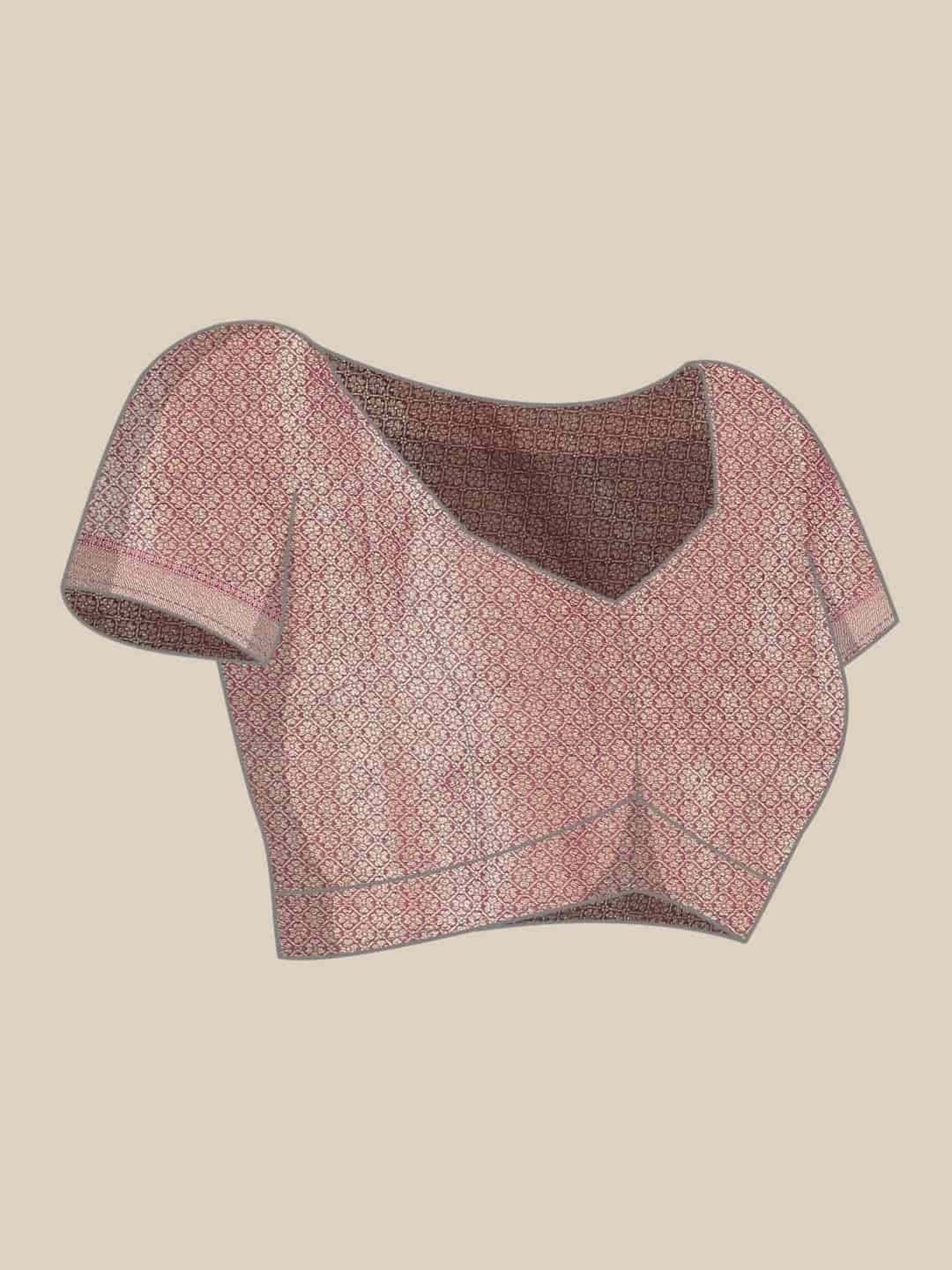 Unnati Silks Grey Cotton Printed Saree With Unstitched Blouse