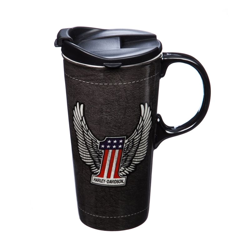 Evergreen Cypress Home Ceramic Travel Cup 17oz. ,withbox Forrest Friends