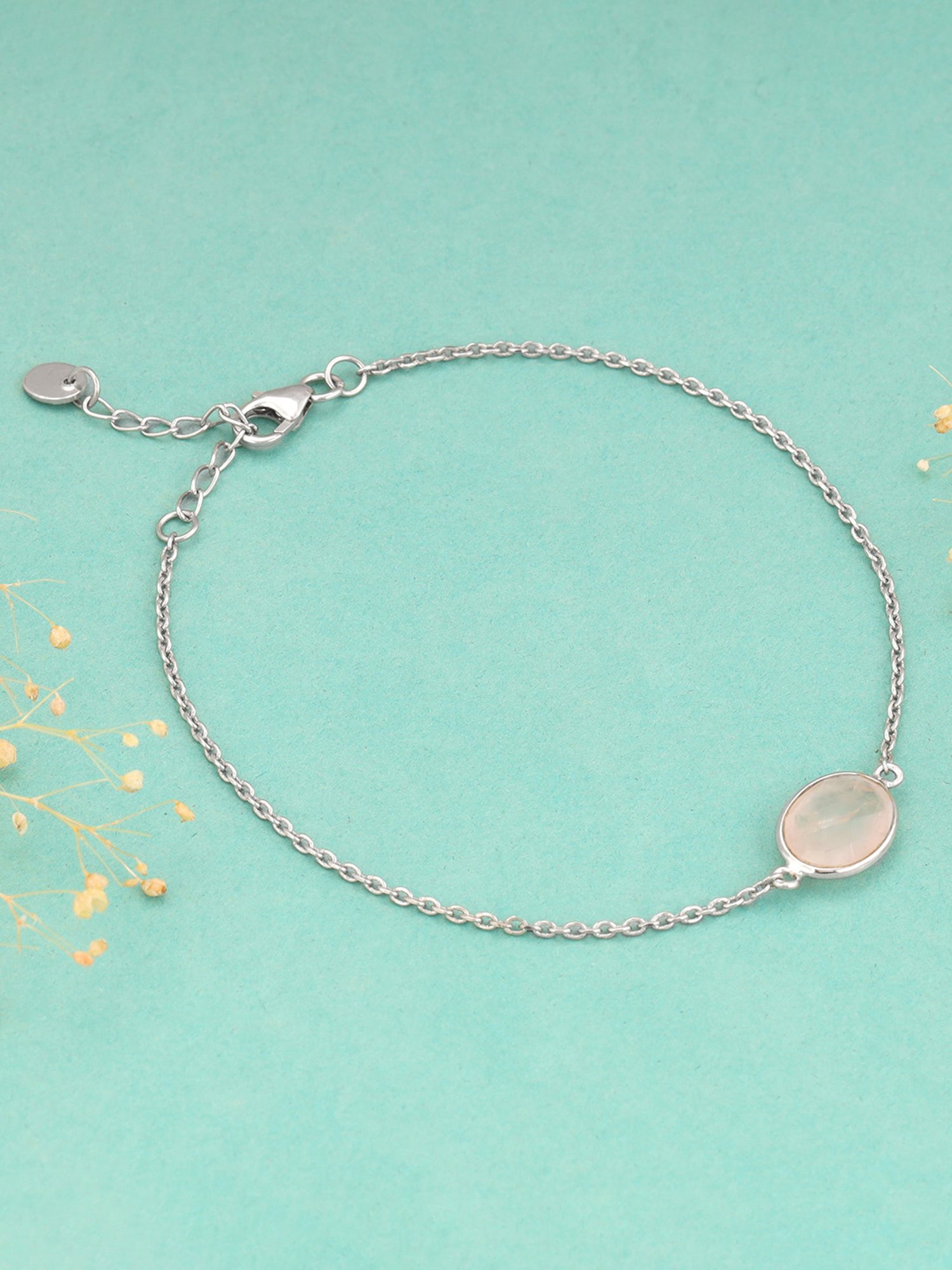 GIVA 92.5 Sterling Silver Flexible fit Bracelet for Women