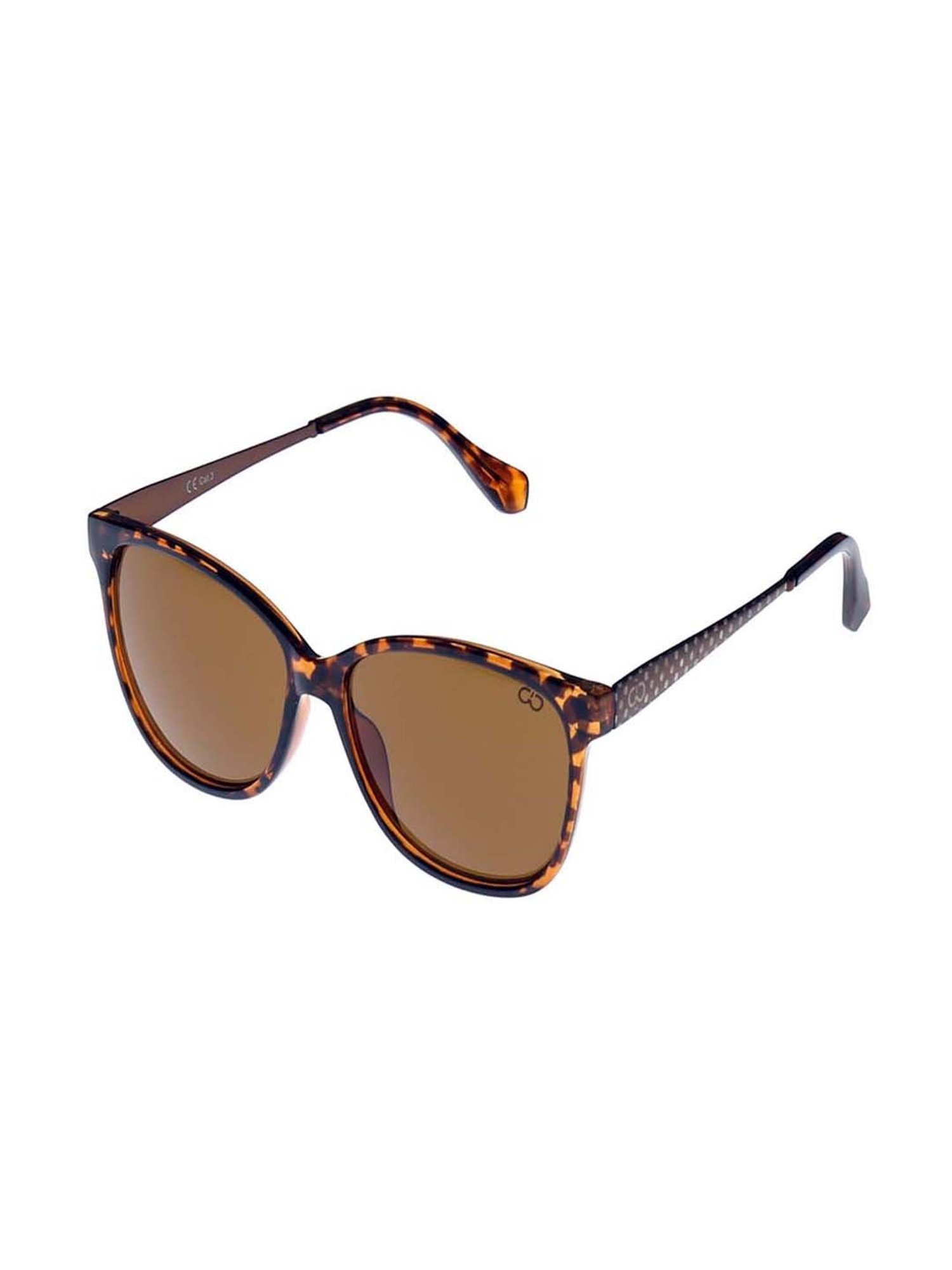 Gio Collection G9369BRW Brown Square Sunglasses