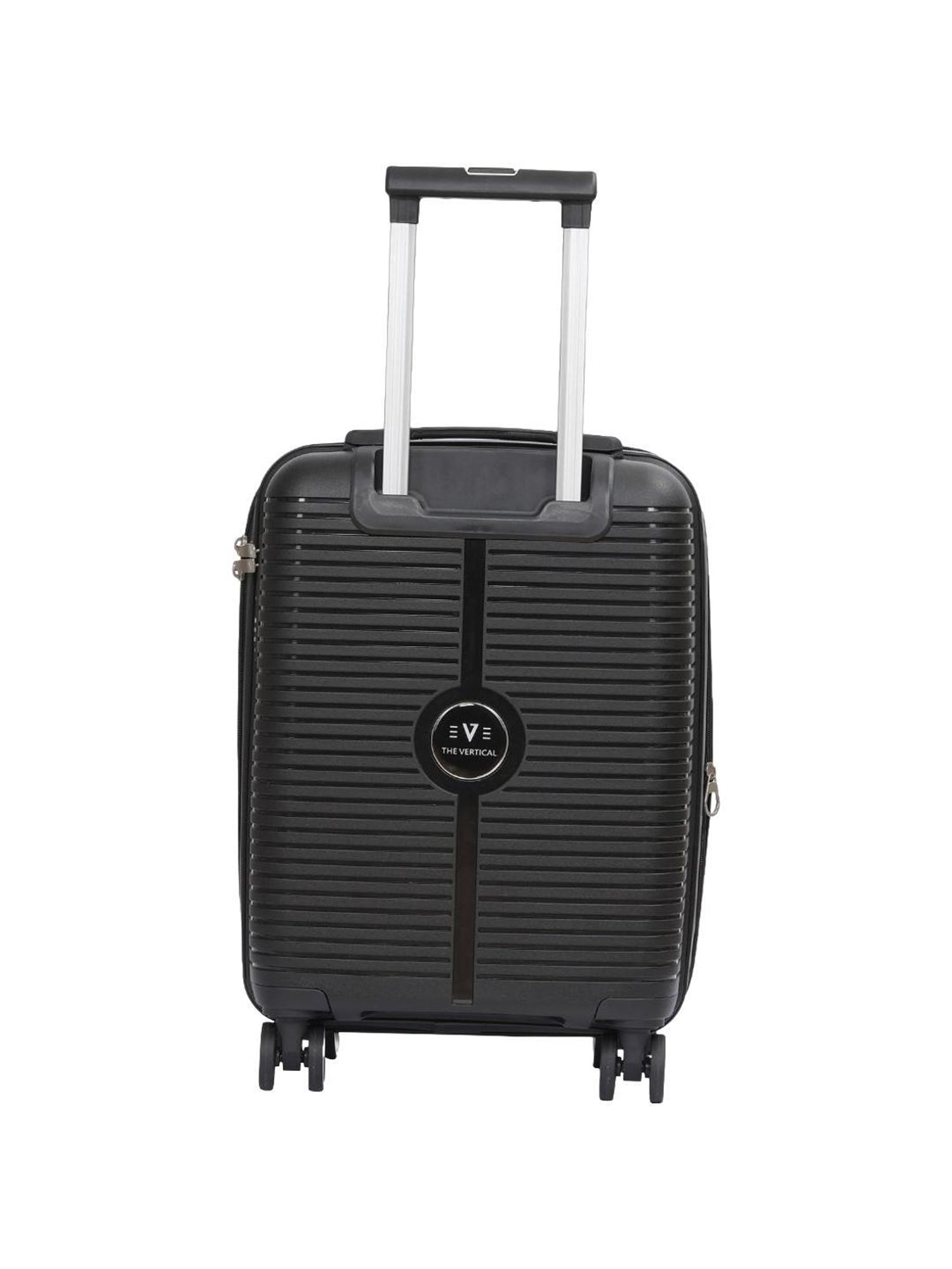 The Vertical Stellar Black Wheels 8 Small Hard Cabin Trolley Bag