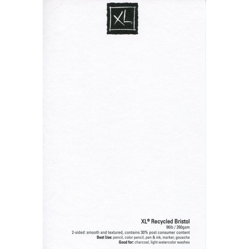Canson XL Recycled Bristol Paper Pad 11"X14"-25 Sheets 