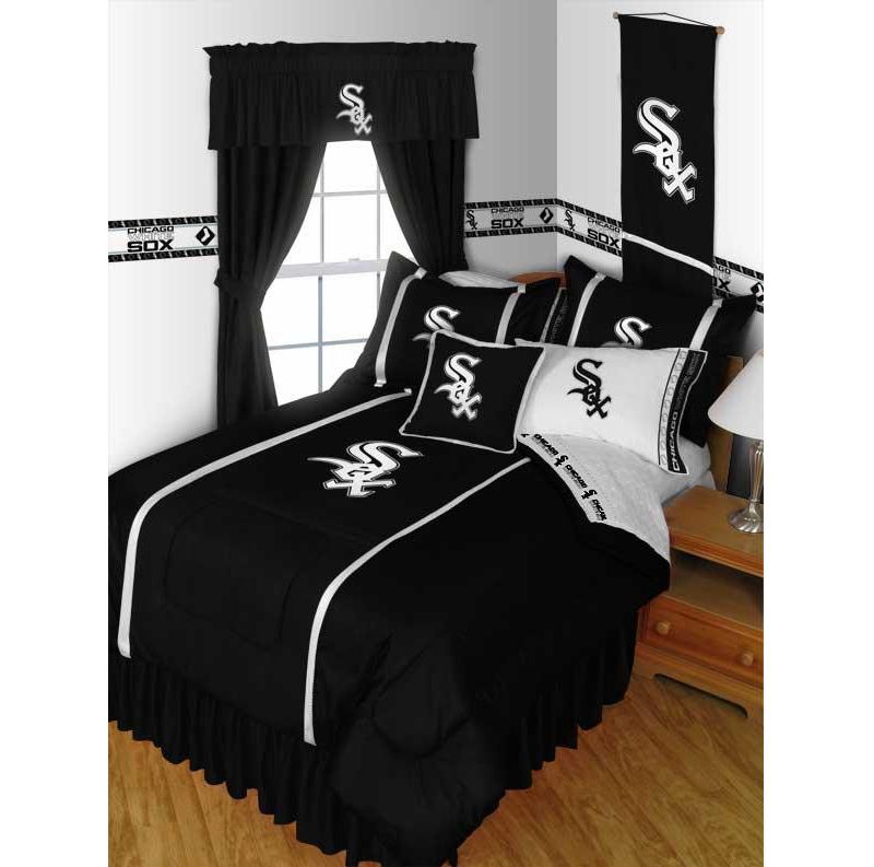 MLB Baseball Full Bedding Sheet Set - Chicago White Sox..