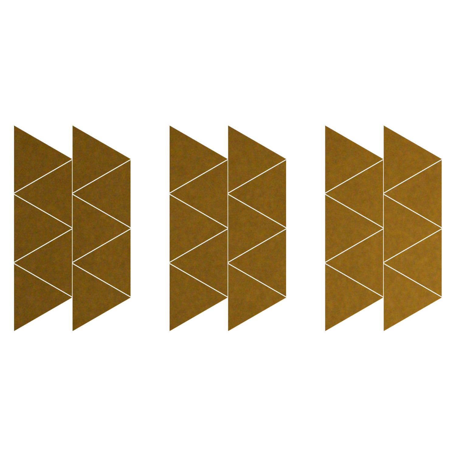 LiteMark 3.5 Inch White Triangle Decals - Pack of 30