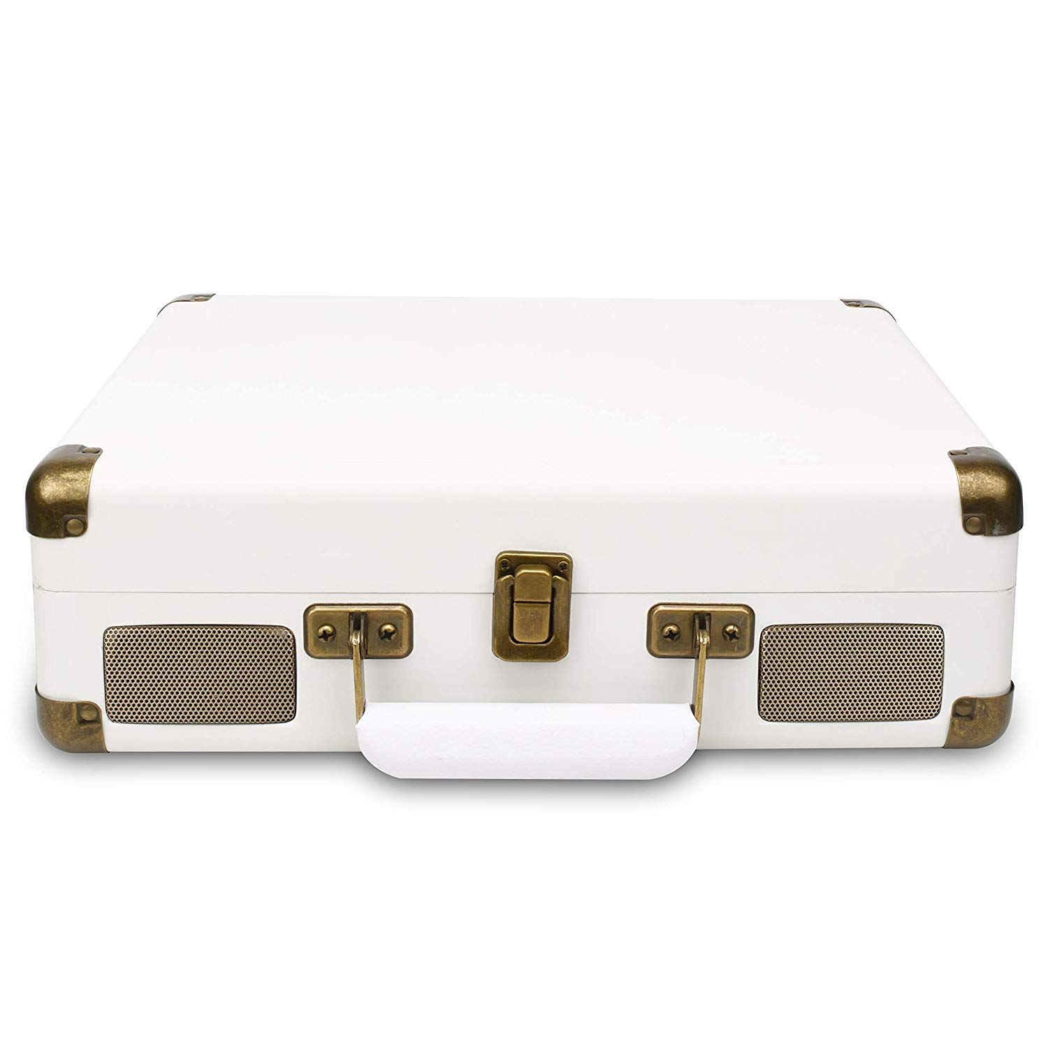 DIGITNOW Turntable Record Player 3speeds with Built-in Stereo Speakers, Supports USB / RCA Output / Headphone Jack / MP3 / Mobile Phones Music Playback,Suitcase Design(Black)