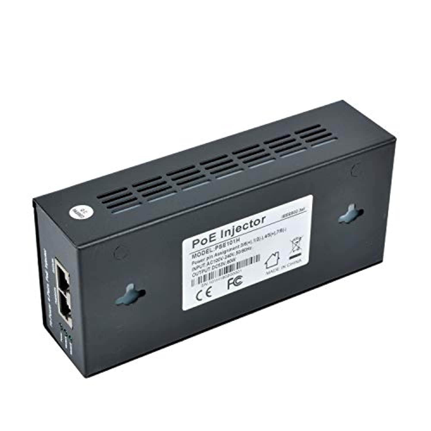 STANSTAR Gigabit POE+ Injector Adapter, Up to 90W on 4-Pairs ?Full IEEE 802.3af /802.3at Compliant,Surge Protection, Easy Plug and Play Installation