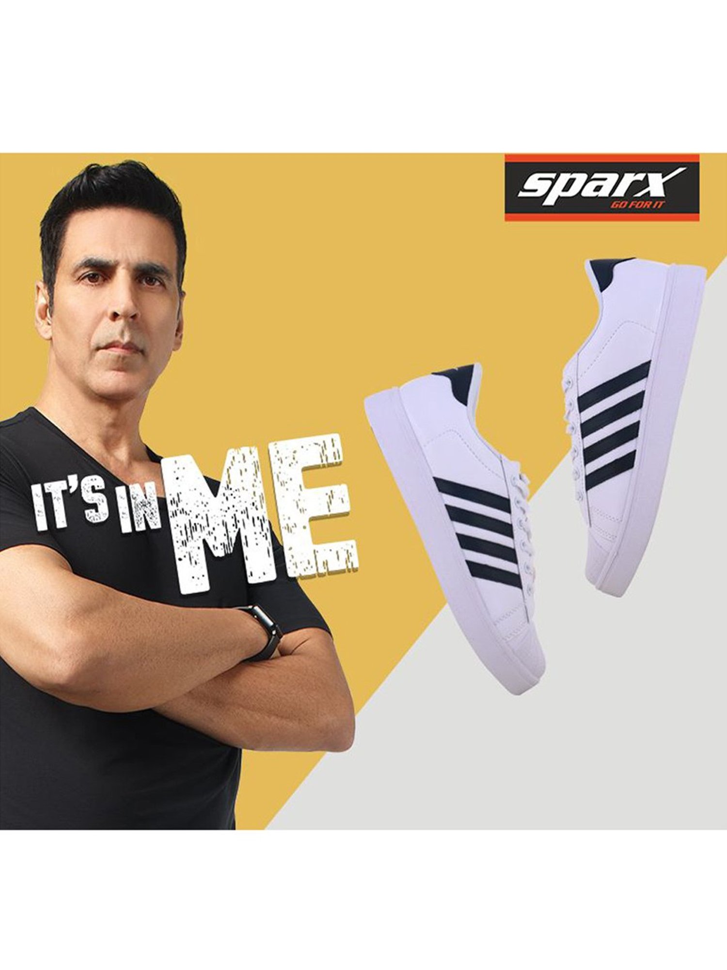 Sparx Men's White Casual Sneakers