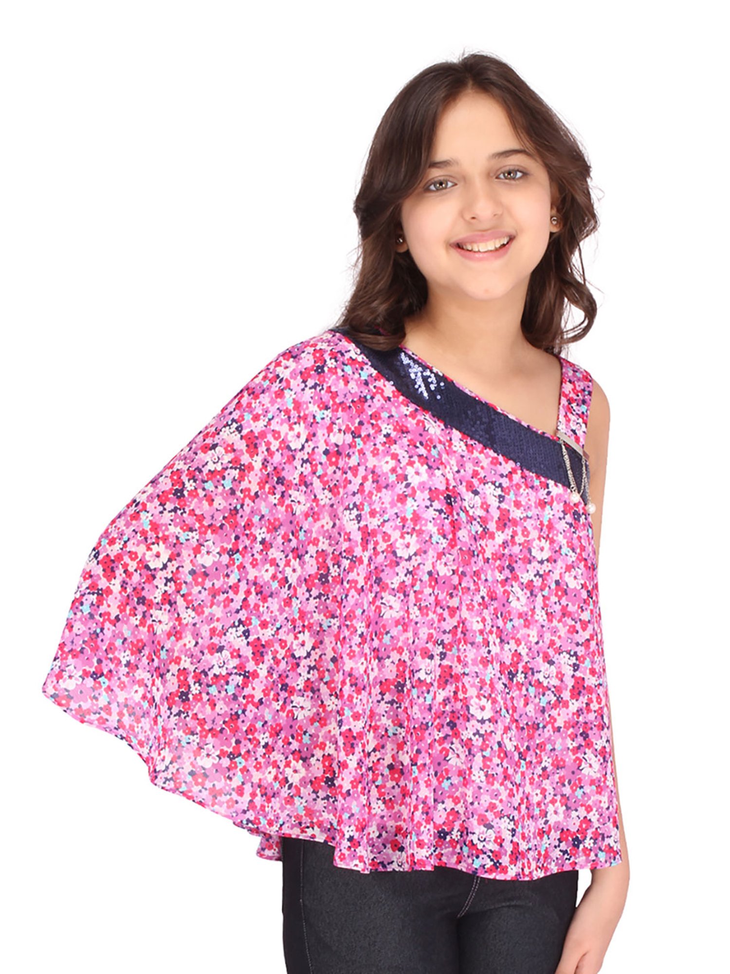 Cutecumber Kids Pink Printed Top