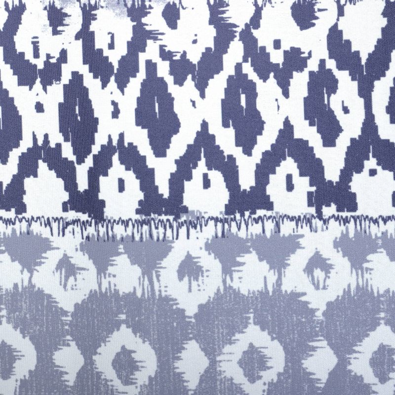 Tribe Vibe Shower Curtain Blue/White - Moda at Home