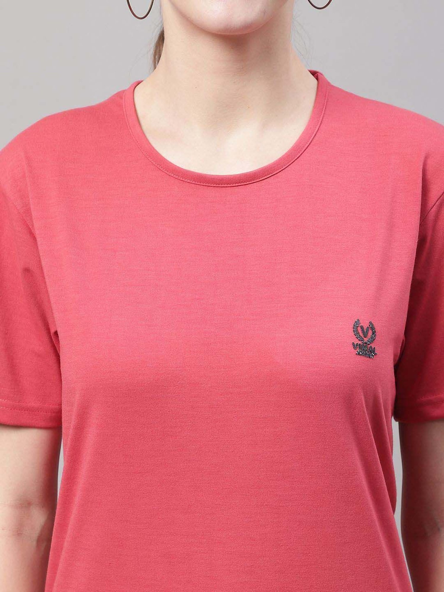 Vimal Jonney Pink & Black Cotton Sports T-Shirt - Pack Of 3