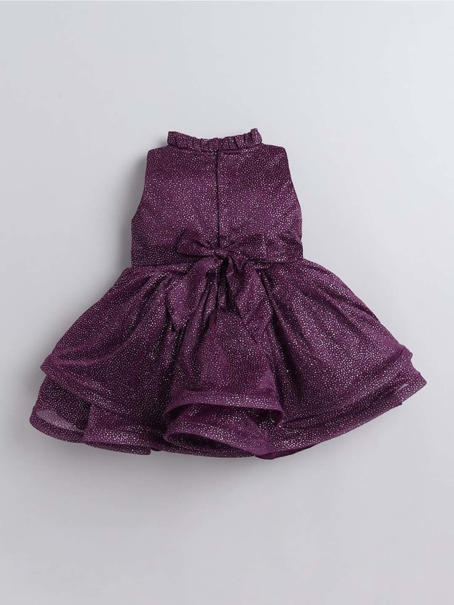 The Magic Wand Kids Purple Applique Dress