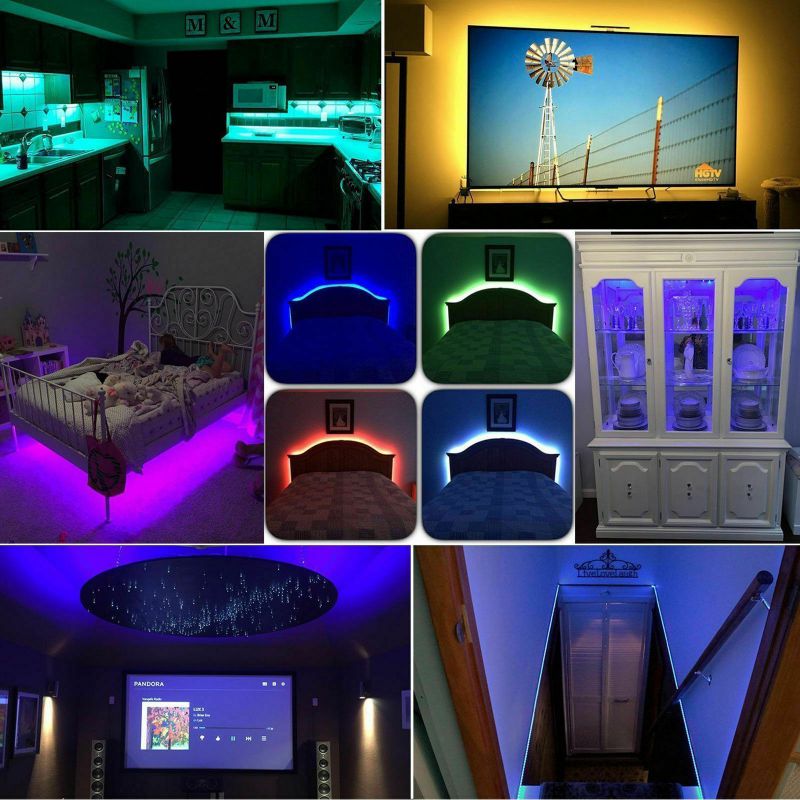 RGB LED Bias Lighting For TV LCD HDTV Monitors USB LED Strip Background Light