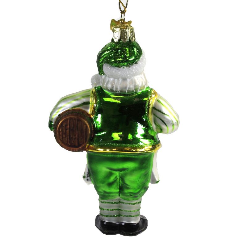 Noble Gems 5.0" Irish Santa With Beer Ornament Saint Patrick's Day  Clover  -  Tree Ornaments