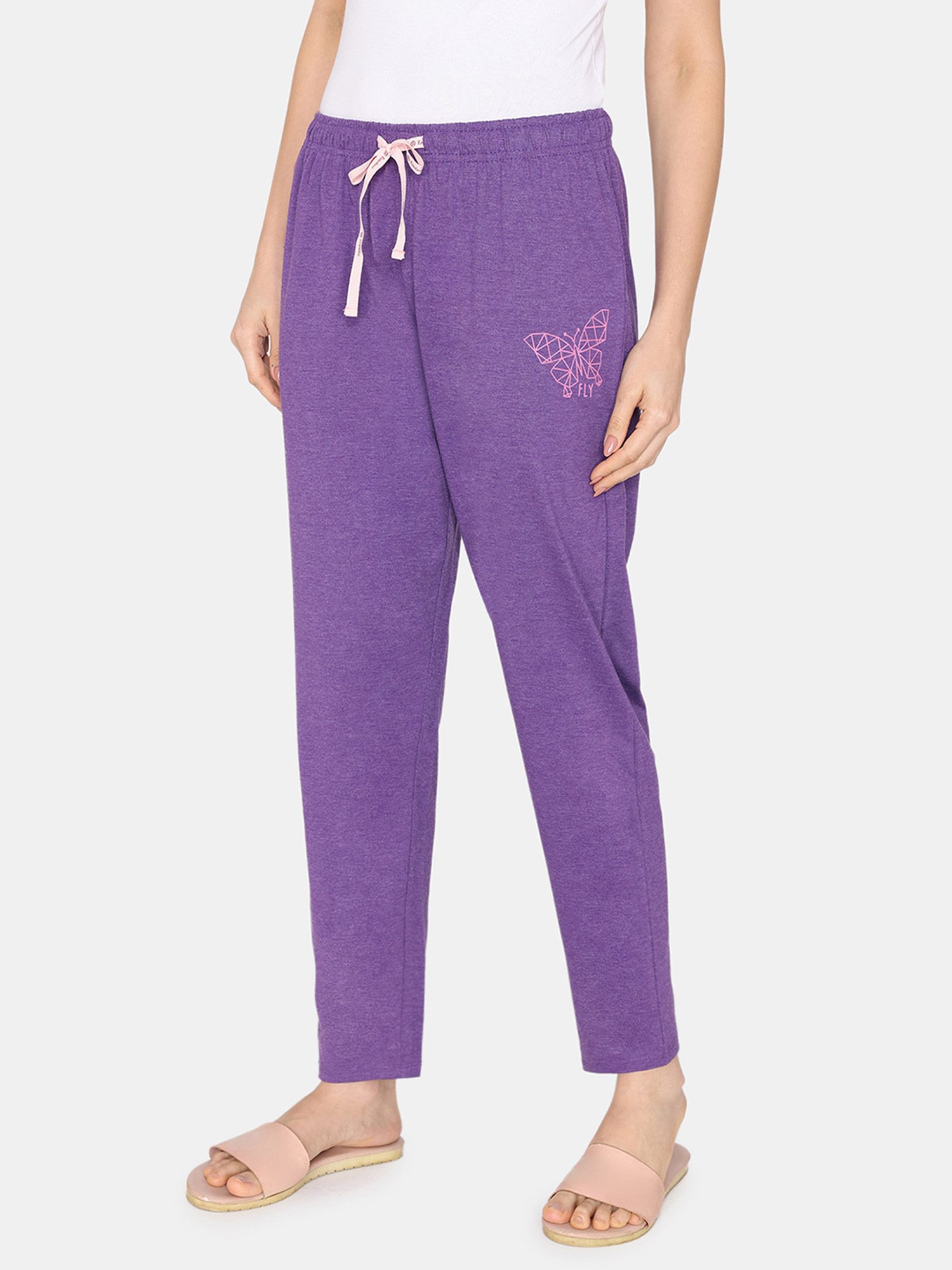 Secret Wish Lavender Hoodie With Lounge Pants