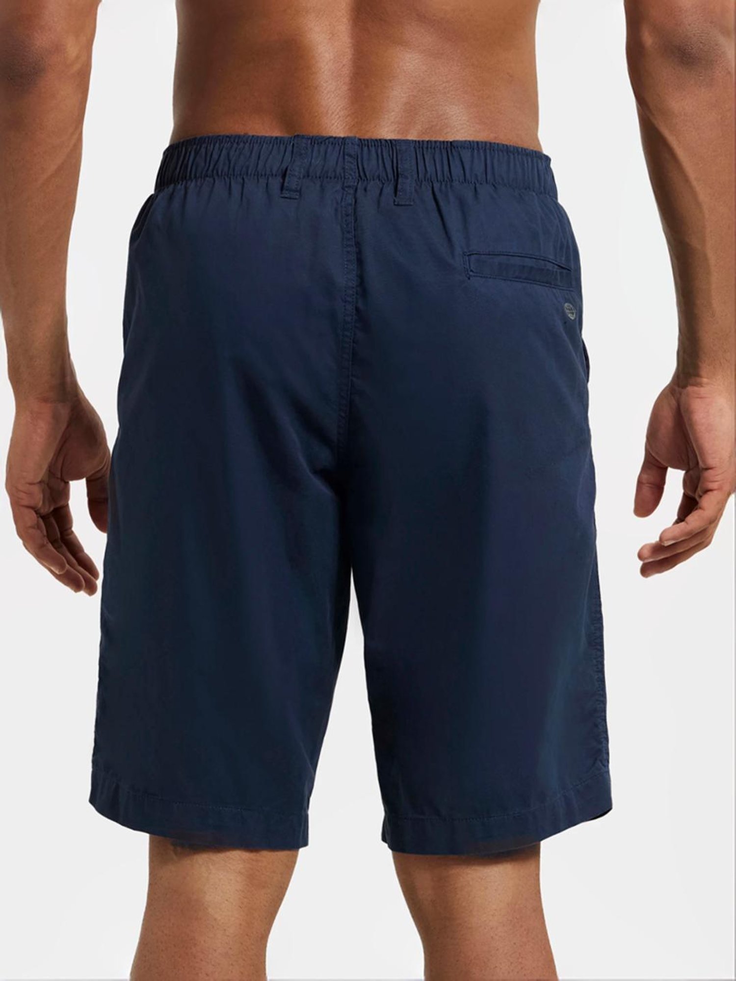 Jockey 1203 Blue Super Combed Mercerised Cotton Shorts with Side Pocket