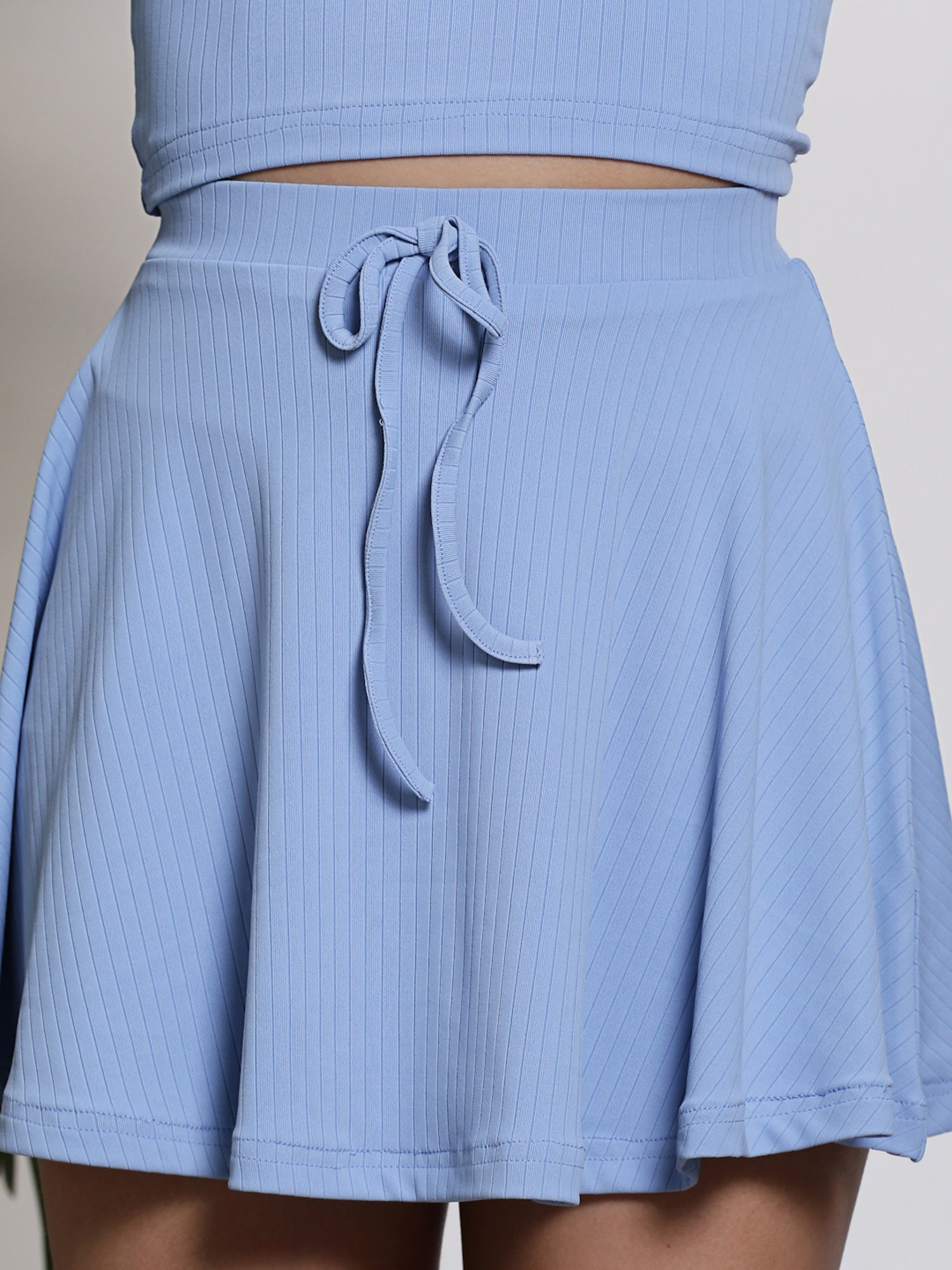 Sera Light Blue Mini Skirt