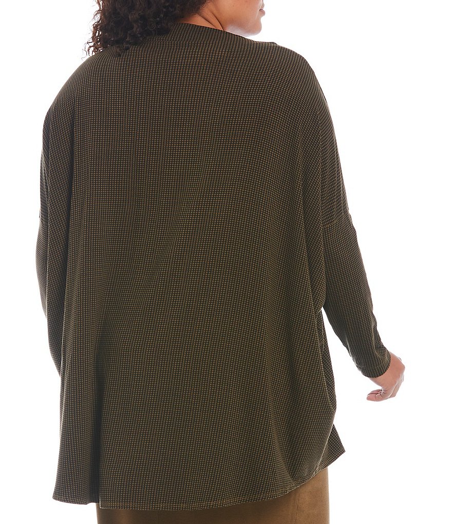 Bryn Walker Plus Size Pira Ponti Sleeveless Jewel Neck Oversized Tank