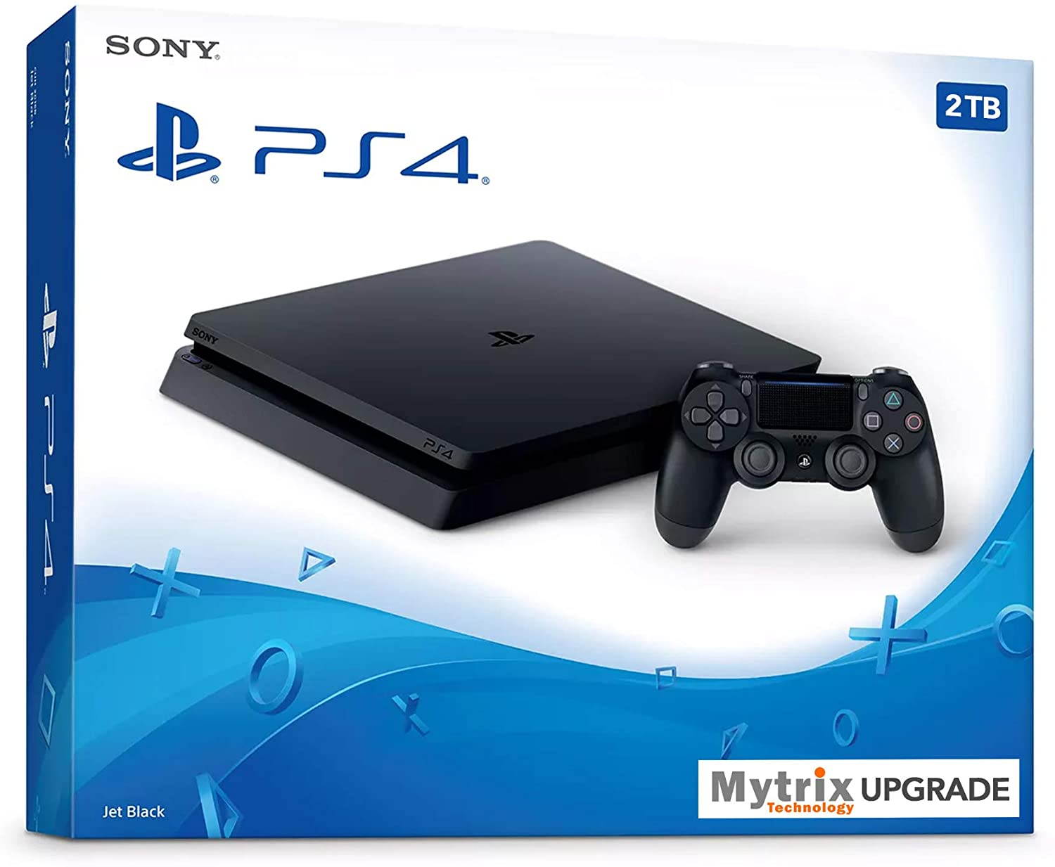 Mytrix Playstation 4 Slim 2TB SSD Console with DualShock 4 Wireless Controller Bundle, Playstation Enhanced with 2TB Solid State Drive