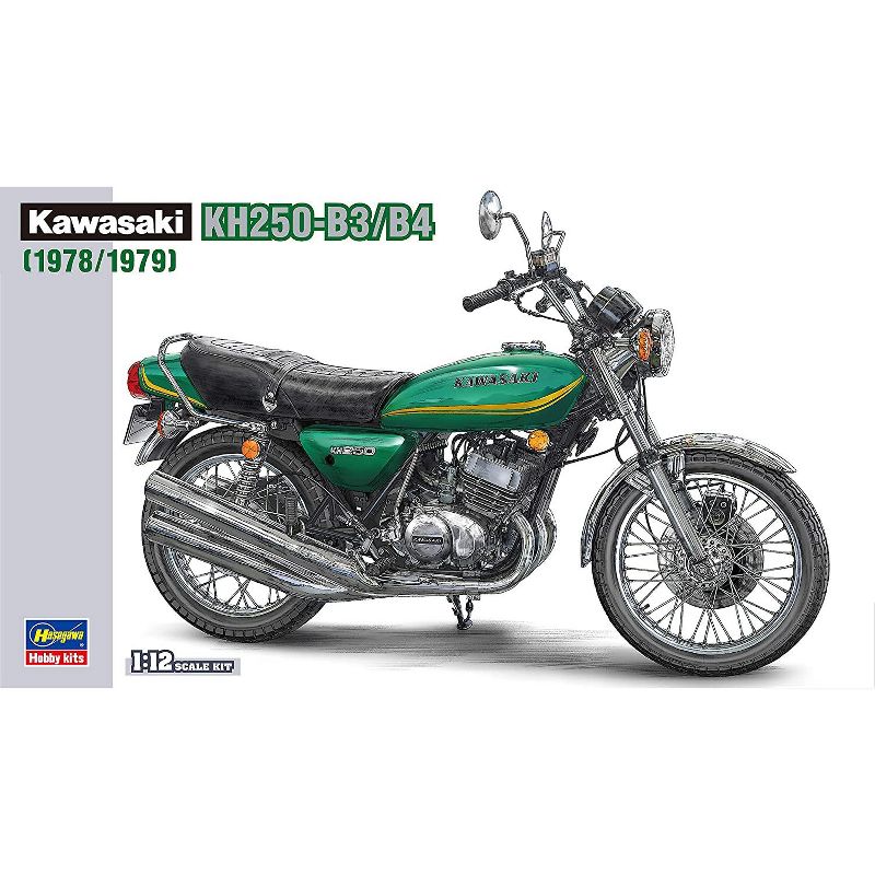 Hasegawa 21508 Kawasaki 1978 KH250 B3/B4 BK-8 Motorcycle 1/12 Scale Model Kit
