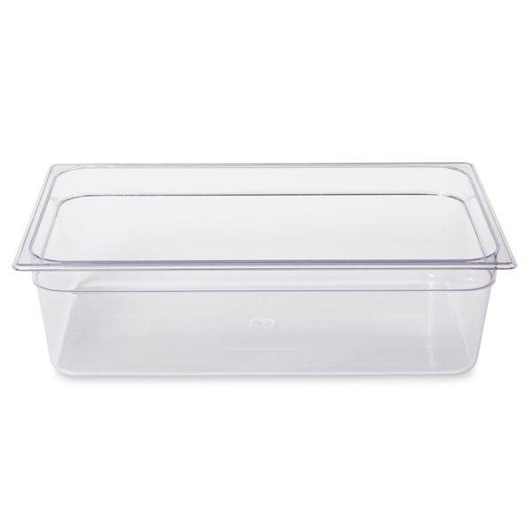 RUBBERMAID FG132P00CLR Full Size Food Pan,Cold,Clear