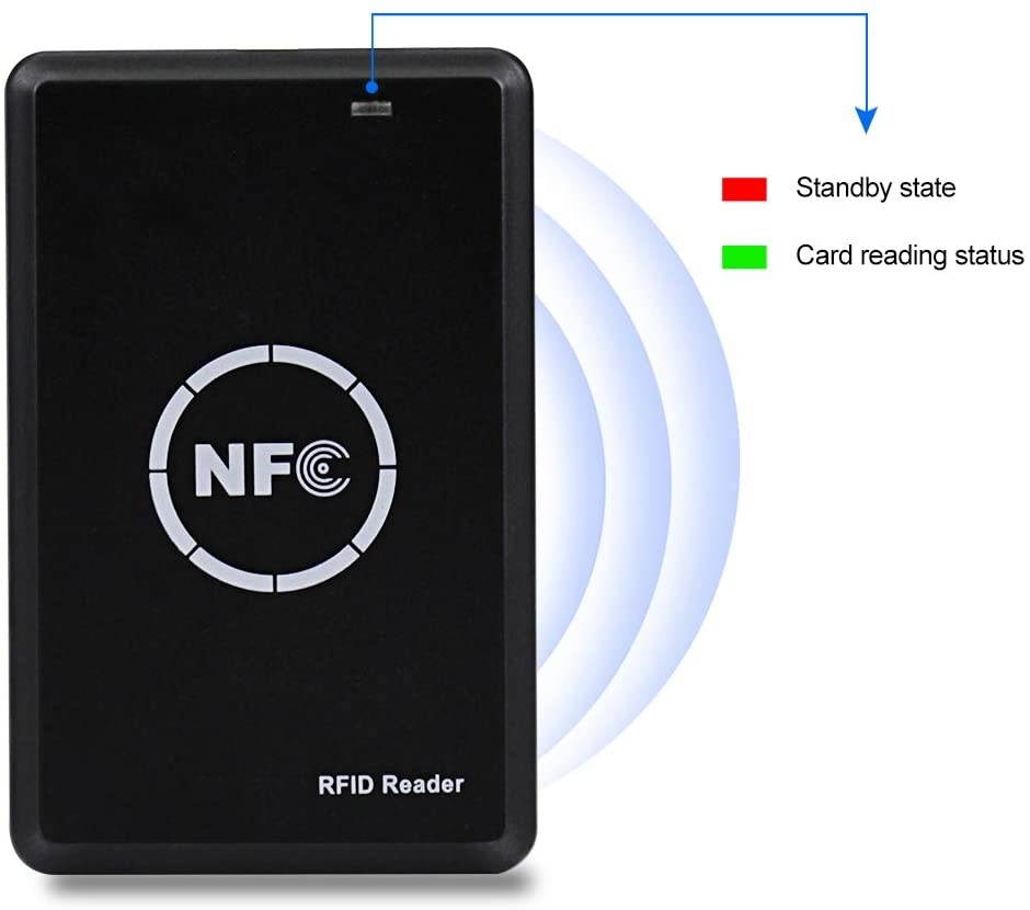 NFC Smart RFID Copier/Writer/Readers/Duplicator 125KHz 13.56MHz USB Programmer Key fob Cards Reader Writer + T5577 / EM4305 UID Writable Keychains