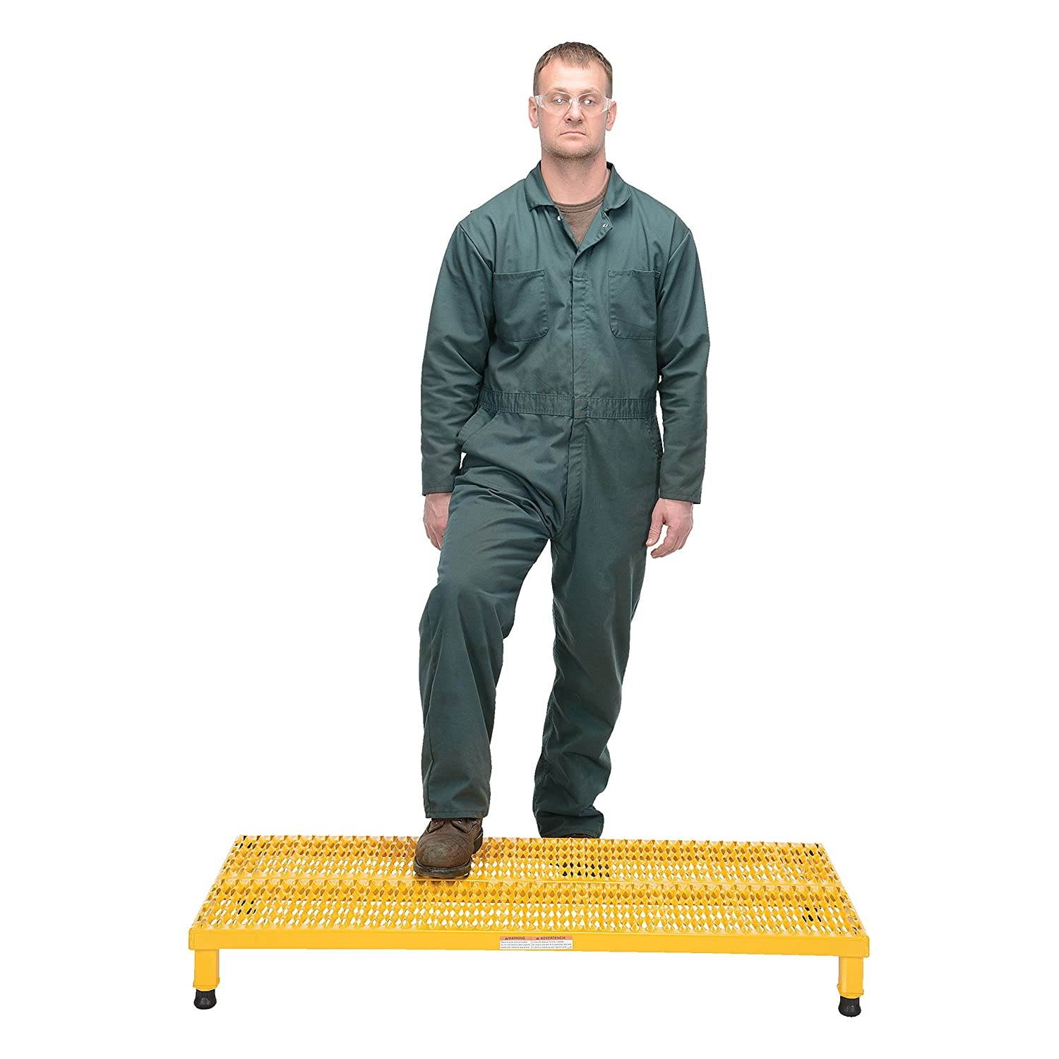 Vestil AHW-L-2448 Adjustable Work-Mate Stand with Serrated Deck, Steel, 48" Length x 24" Width Deck, 500 lbs Capacity, 5" - 8" Height Range