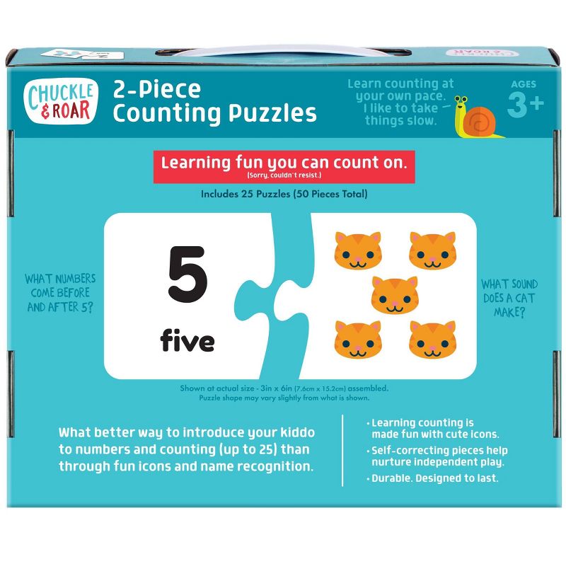 Chuckle & Roar Counting Learning Puzzle 50pc