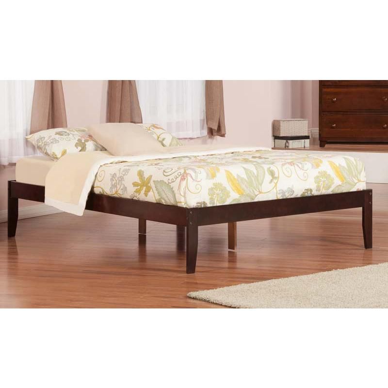 Concord Queen Open Foot Antique Walnut - Atlantic Furniture