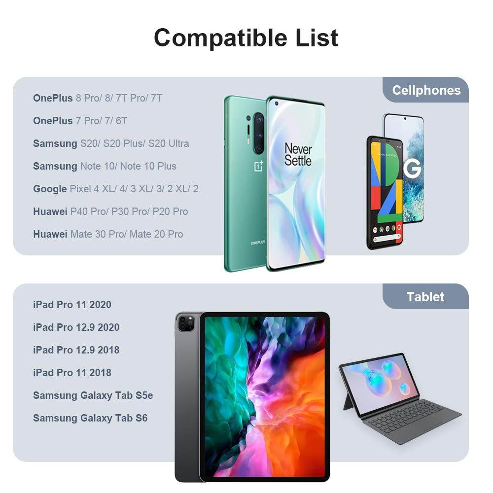 USB C Headphones with Microphone Earphones for OnePlus 8 Pro Stereo Earbuds in-Ear Headphones with Type C Connector for Samsung S20 FE Note 20 Ultra Note 10 Plus, OnePlus 8T 7T 7 Pro, iPad Pro