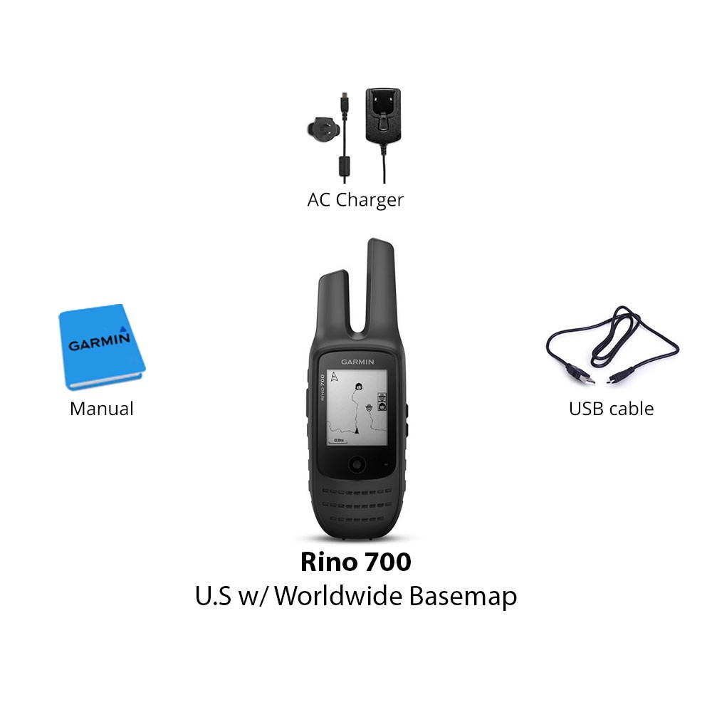 Garmin Rino 700 U.S with Worldwide Basemap