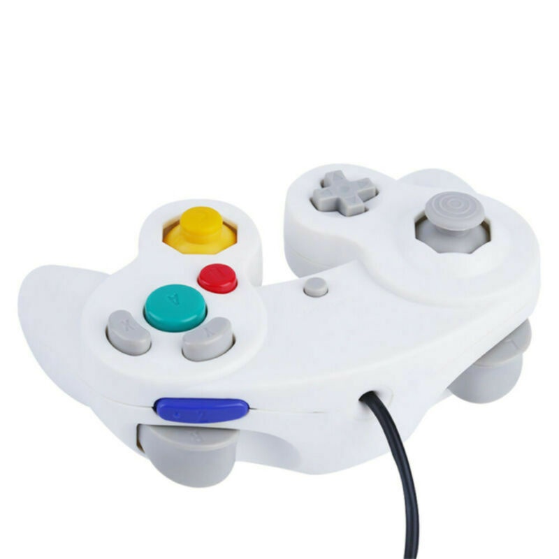 Vicabo HY-5101 Wired NGC Game Controller for Gamecube, Single-point Vibration Gamepad, for PC / Windows / MAC - Pink