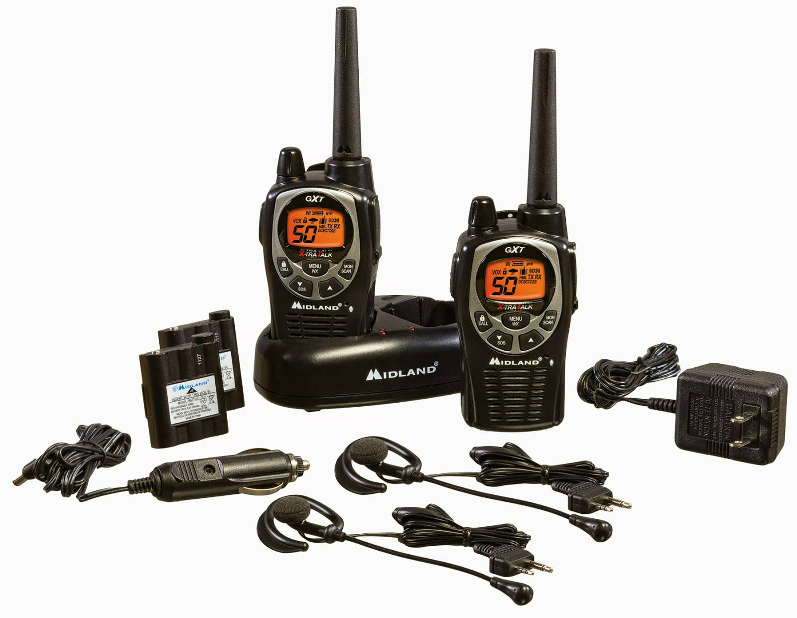 Midland GXT1000VP4, 50 Channel GMRS Two Way Radio (8 Pack)