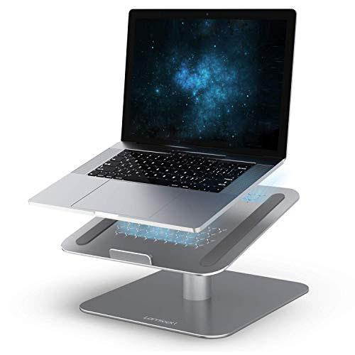 Laptop Computer Stand  Laptop Holder Ventilated Laptop Riser for Desk 360 Rotng Compble with MacBook Air Pro  XPS    More Laptop Notebooks Space Gray