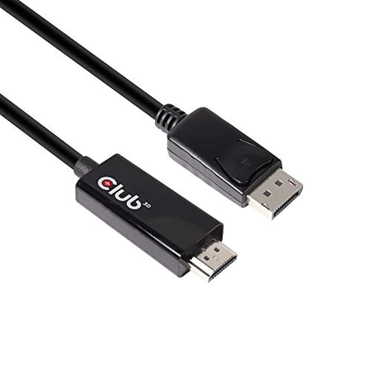 Club3D CAC-1082 DisplayPort 1.4 to HDMI 2.0b HDR Cable Male/Male 2m/6.56 ft.