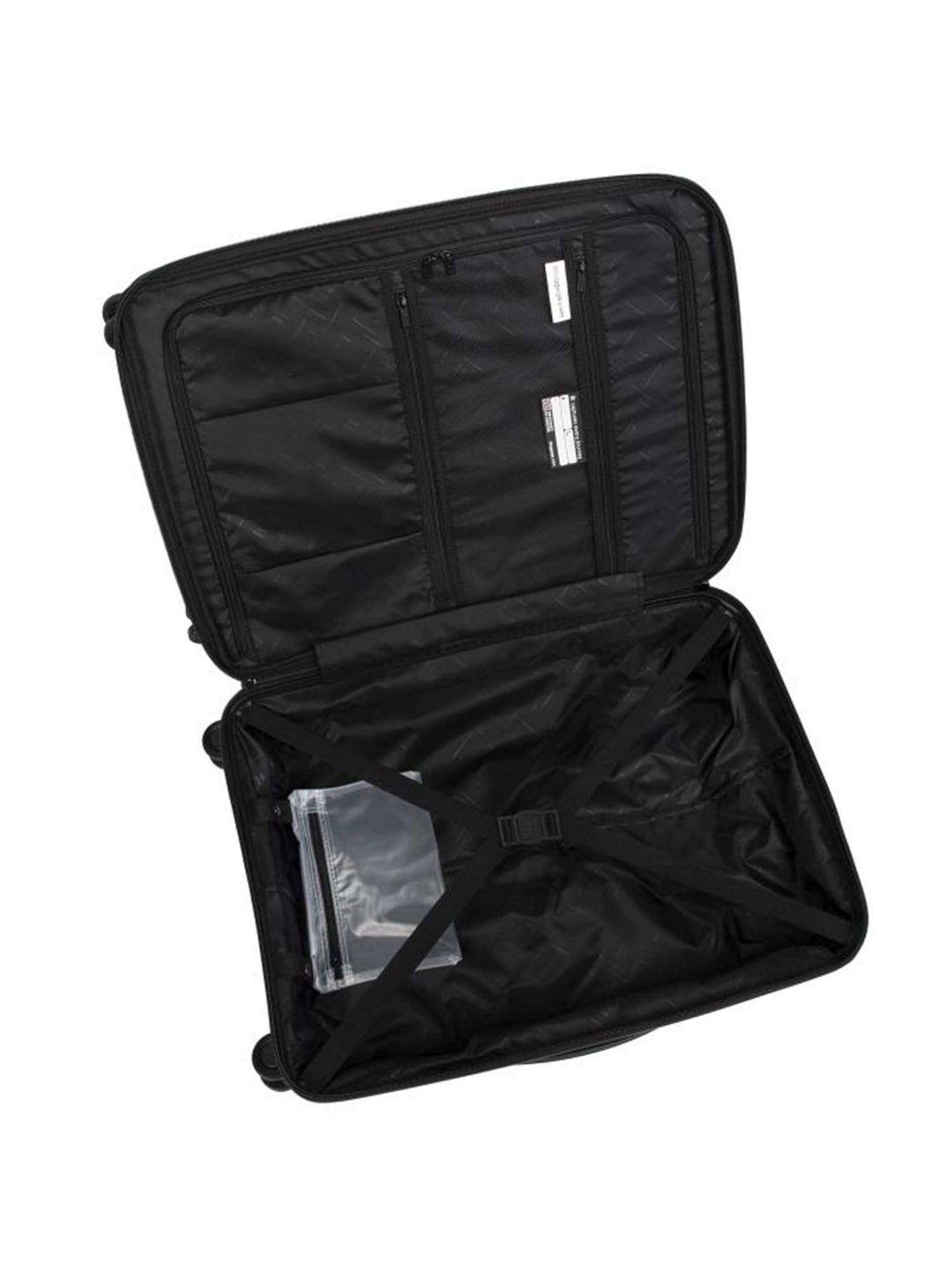 it luggage Momentous Black Cabin -20 inches with Laptop Section Hardsided Trolley Bag with TSA Lock