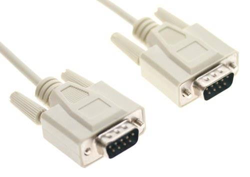 CableMax 6ft. Male to Male DB9 Data Cable, Serial Cable 9-Connductor Molded Shielded Cable