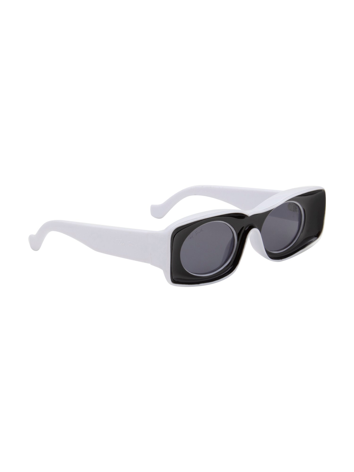 Ted Smith Grey Square UV Protection Unisex Sunglasses