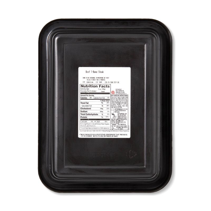 USDA Choice Angus Beef T-Bone Steak - 0.79-1.31 lbs - price per lb - Good & Gather™