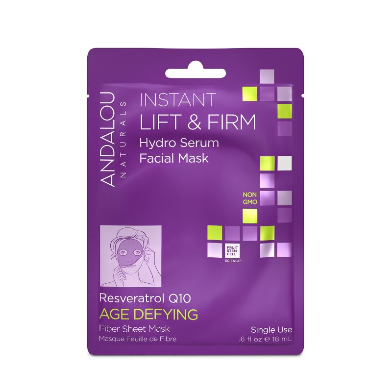 Andalou Naturals Age Defying Lift & Firm Hydro Serum Facial Mask - 0.6 oz