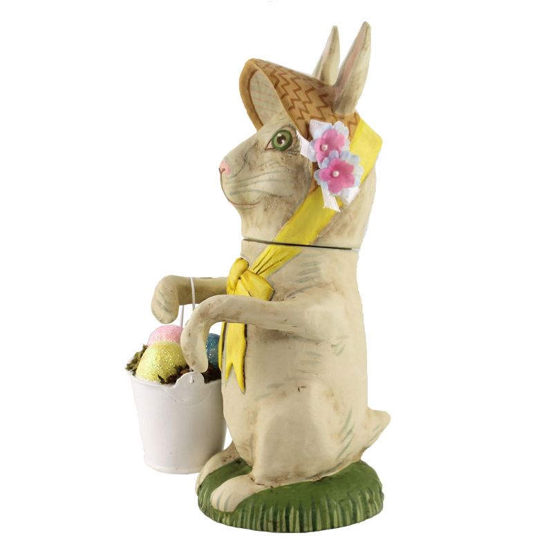 Jorge De Rojas 9.5" Bunny Girl Easter Eggs Bonnet  -  Decorative Figurines