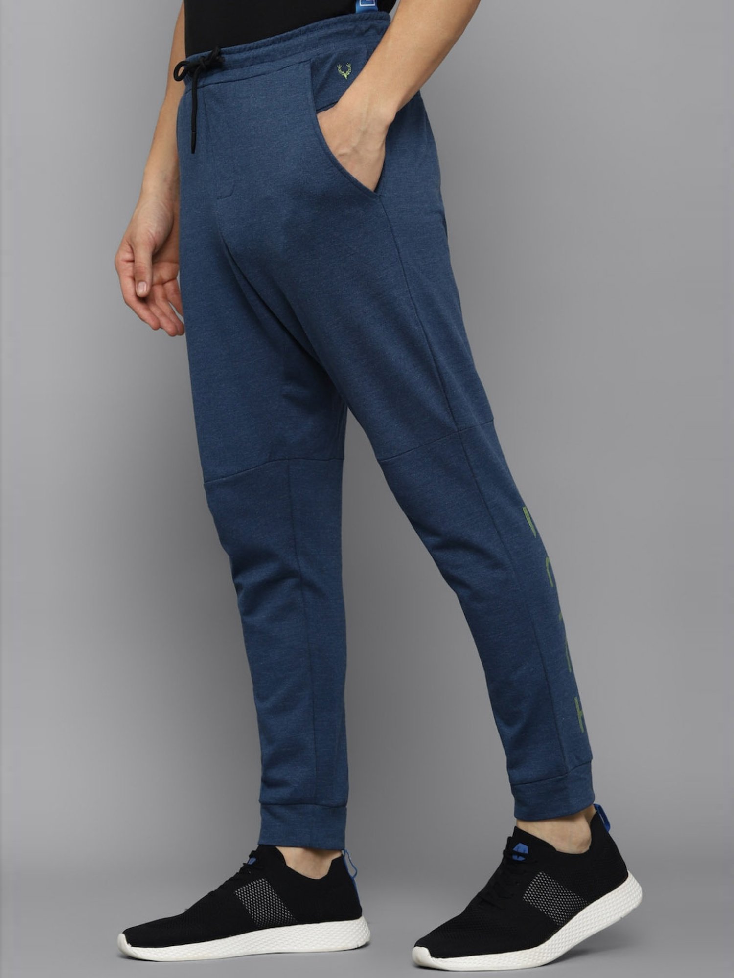 Tribe by Allen Solly Navy Blue Regular Fit Joggers